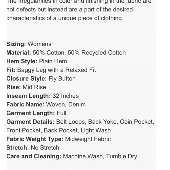 Women's Mid-Rise 90's Baggy Cloud Jeans - Universal Thread Light Wash new - Picture 5 of 8